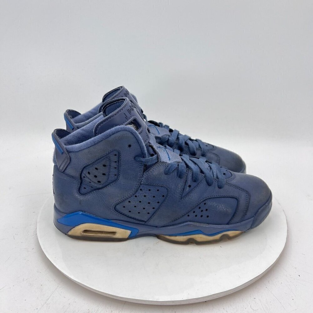 Nike Air Jordan 6 Youth Size 7Y Women 8.5 384665-400 Diffused Blue Training Shoe - Picture 4 of 11